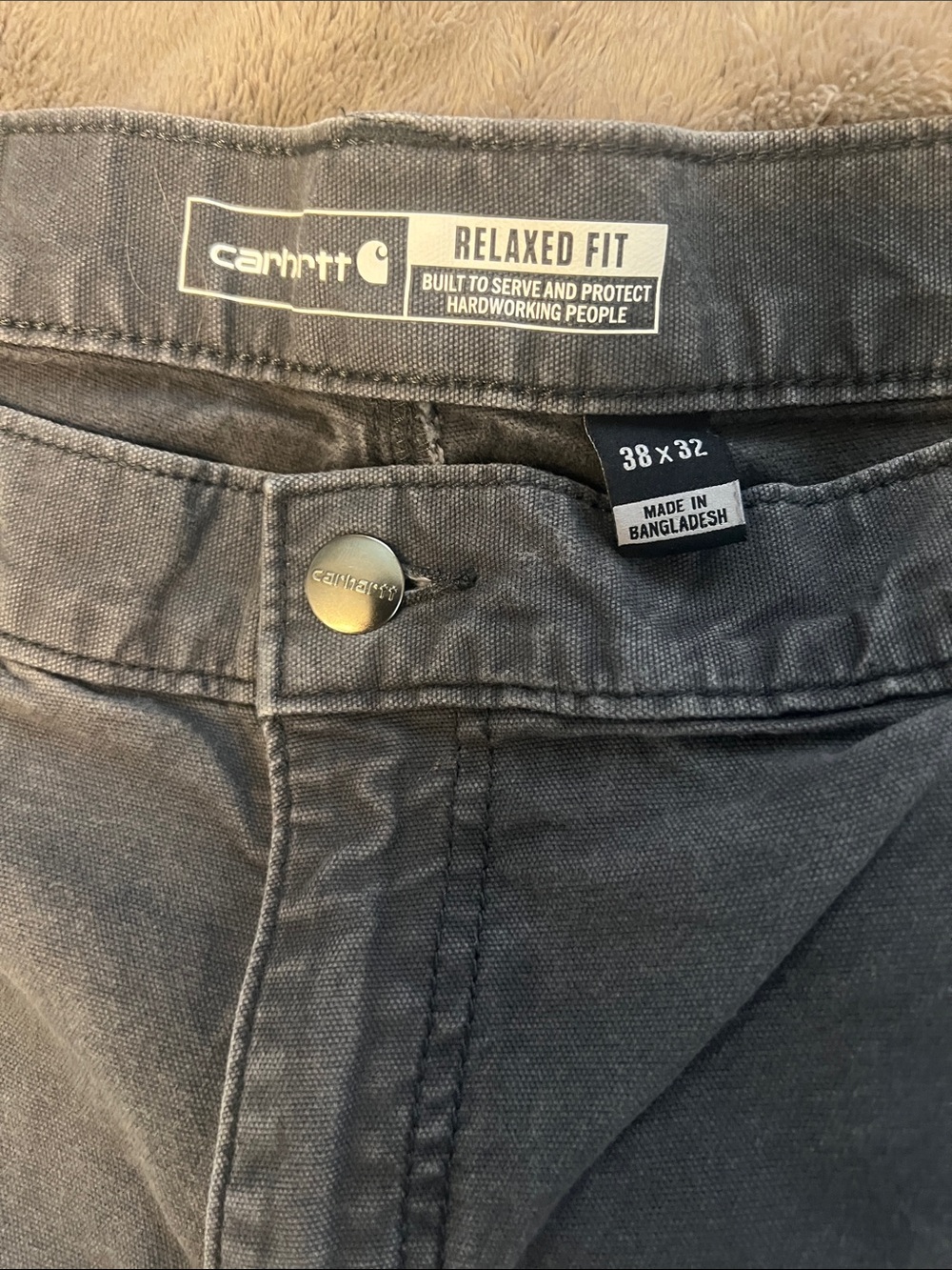 Carhartt Men's Relaxed Fit Jeans - Charcoal Gray
